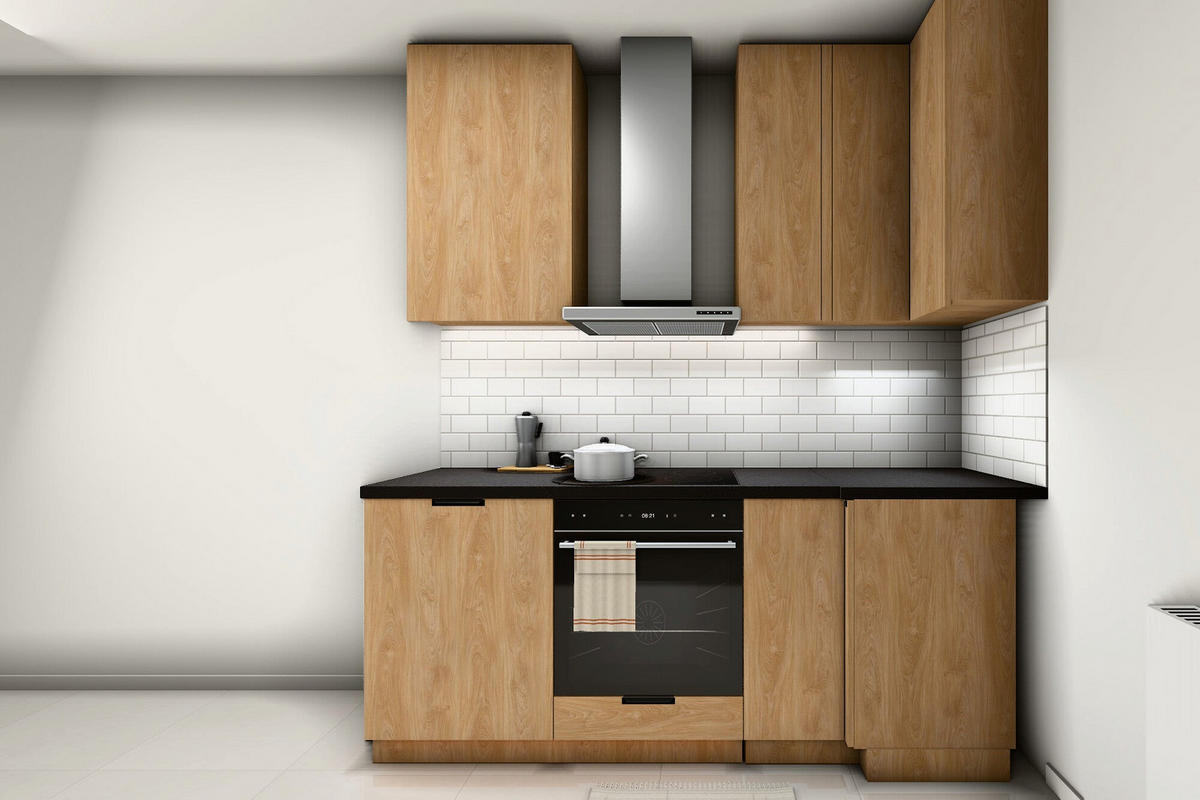 U-KÜCHE Sorento Sonoma Eiche – 298 × 214 × 199 cm – KÜ-SOR-006 - Sonoma Eiche, Holzwerkstoff (298/247/214cm) - ROYAL24_MARKT