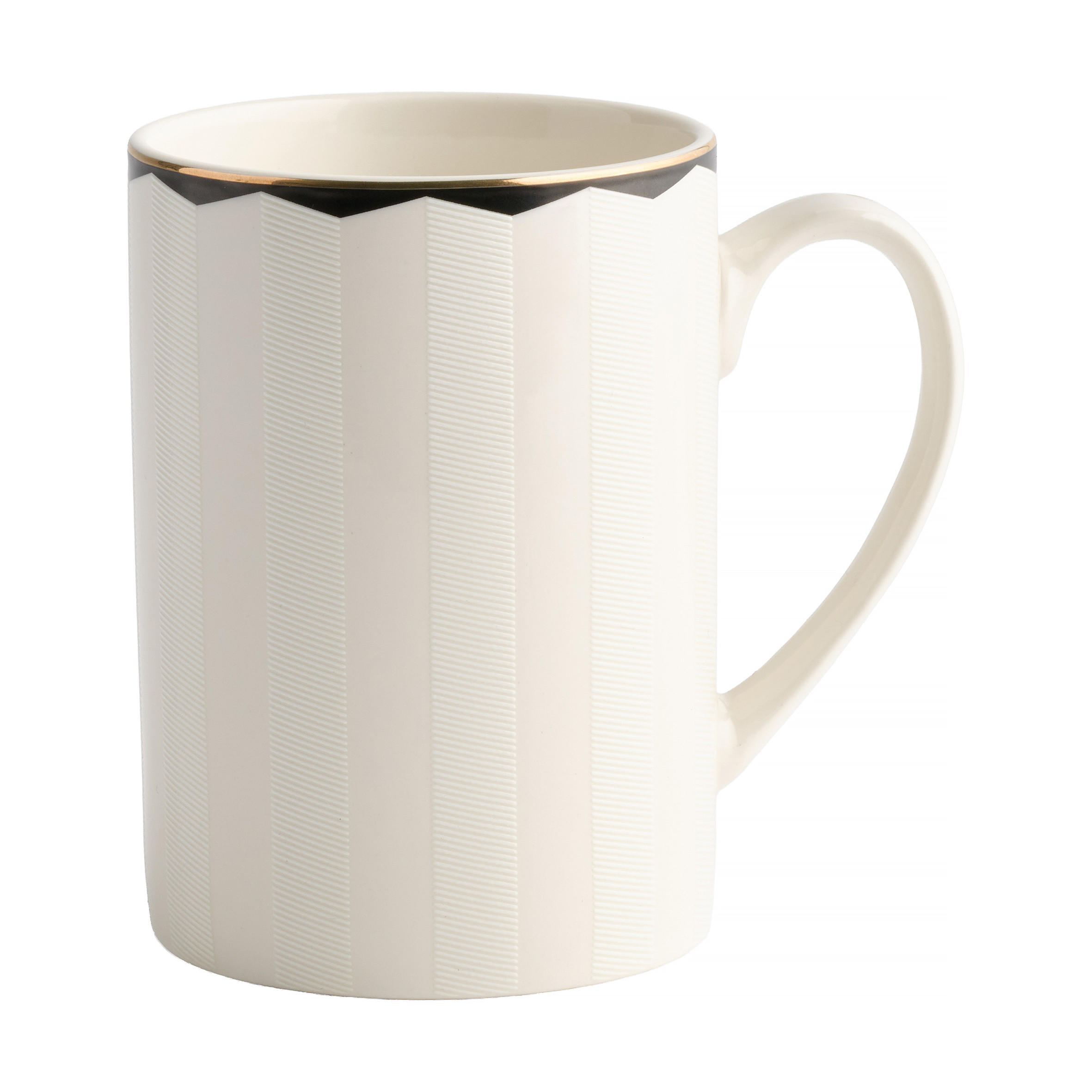 BECHER Olea 370ml, weiß - Weiß, Keramik (0.37L) - home&you