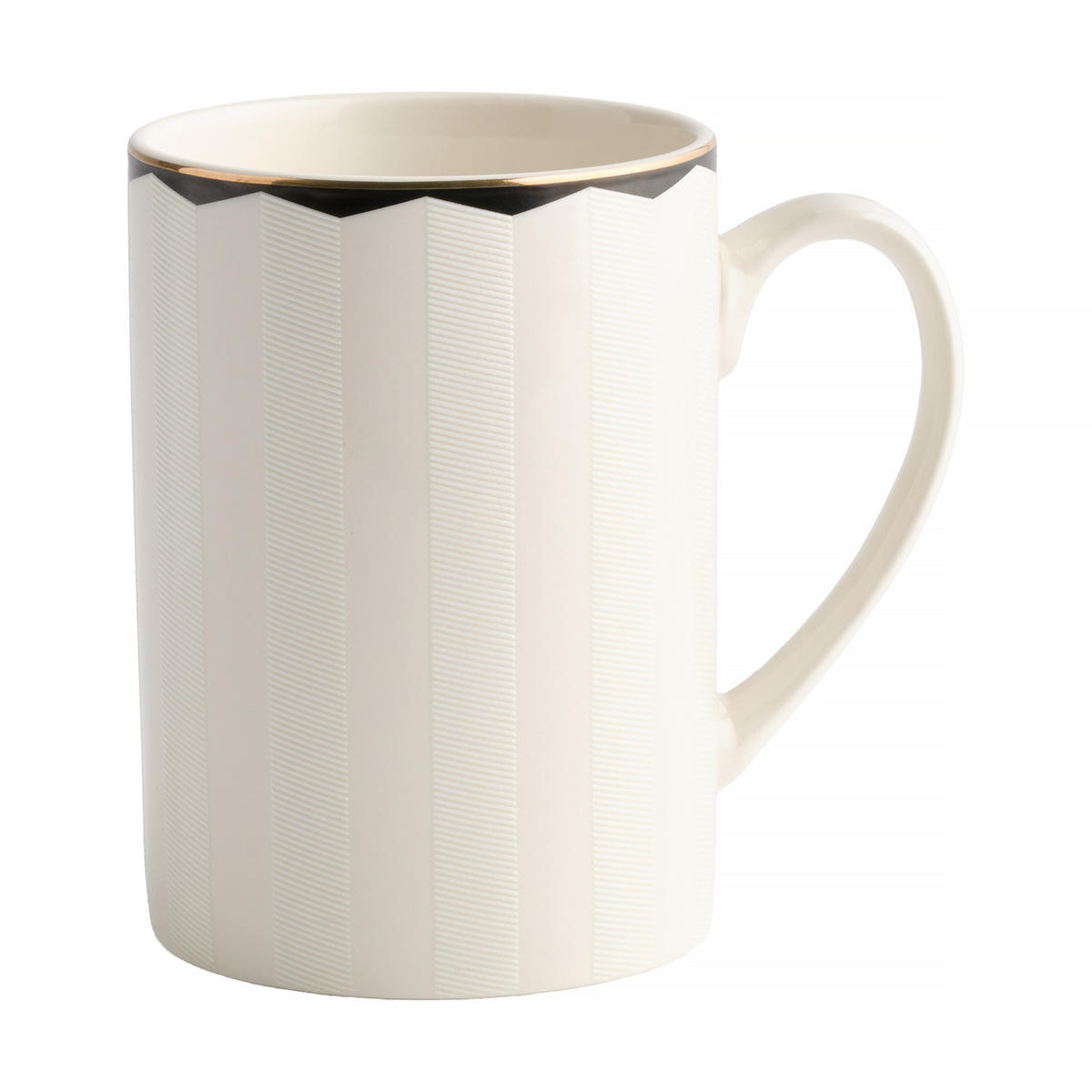 BECHER Olea 370ml, weiß - Weiß, Keramik (0.37L) - home&you