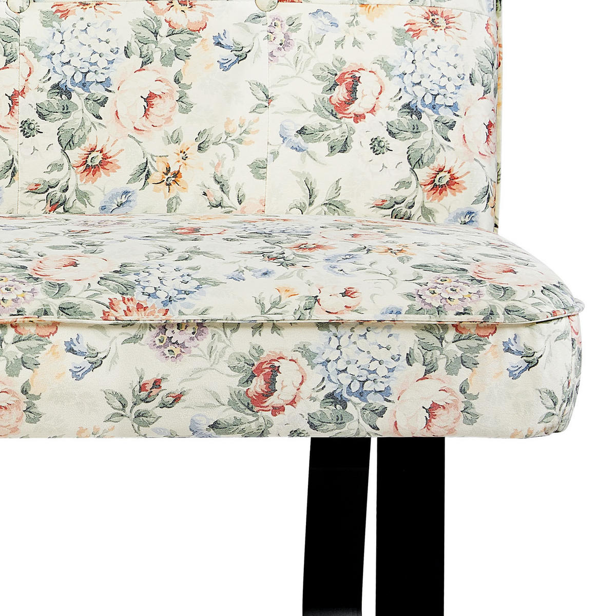 SITZBANK EMILIA - Creme/Naturfarben, Metall (156/88/65cm) - DUBI Möbel