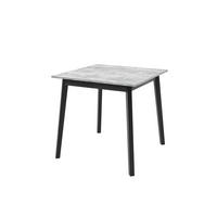ESSTISCH MARCO S Ausziehbar 85 - 125 / 85 x 77 cm - Schwarz/Grau, Holz (85/85/77cm) - MASSENO
