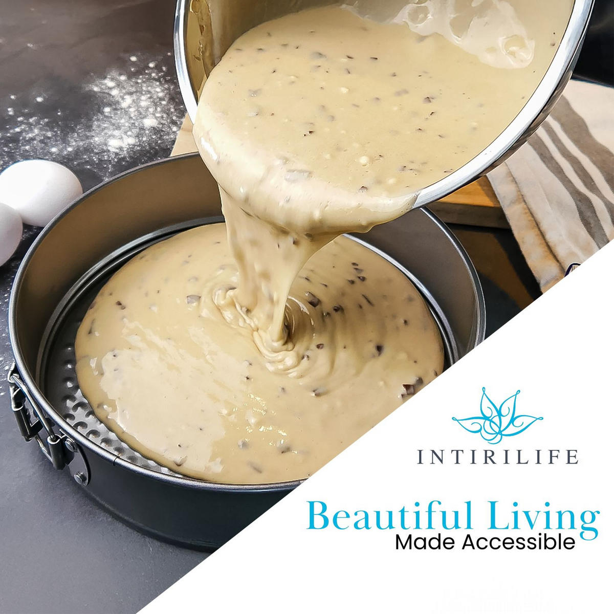 SPRINGFORMEN-SET (4-tlg.) - Grau, Metall (27/6.5/27cm) - Intirilife