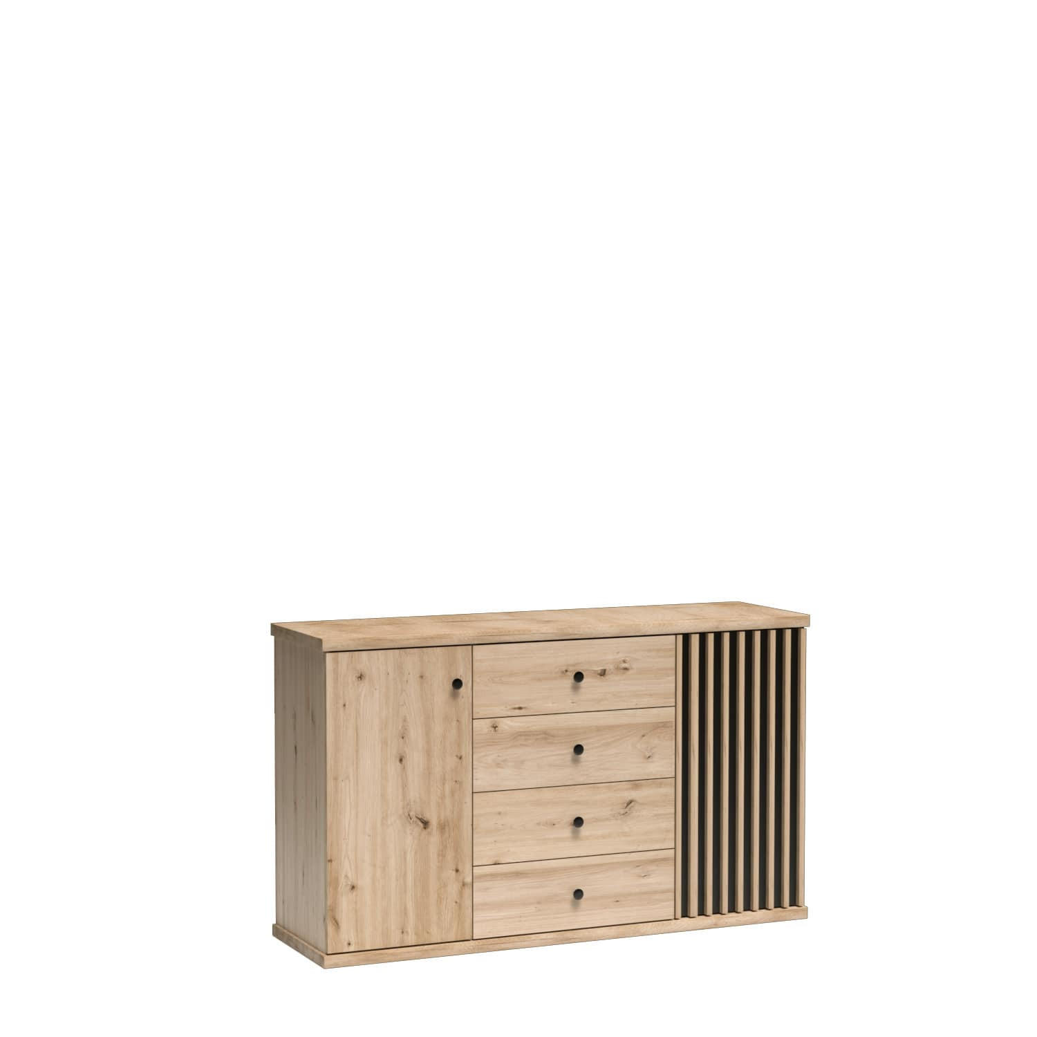 KOMMODE Cali C-4 Artisan - Eiche Artisan, Holzwerkstoff (142.1/85.4/40.6cm)