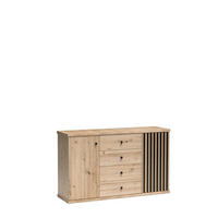 KOMMODE Cali C-4 Artisan - Eiche Artisan, Holzwerkstoff (142.1/85.4/40.6cm)