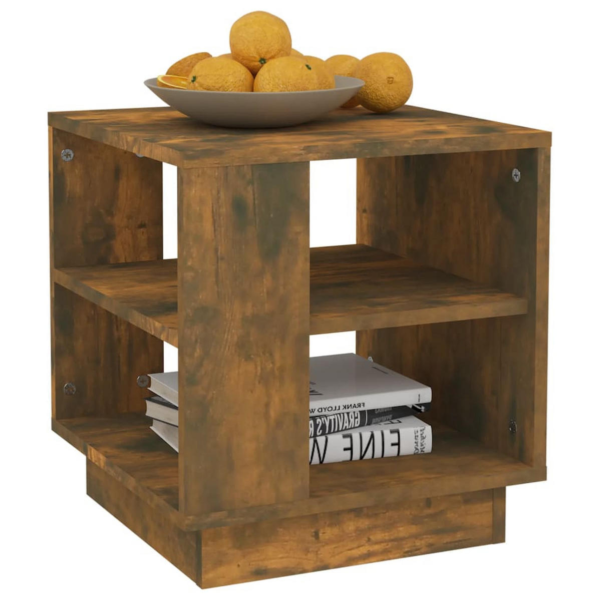 COUCHTISCH Räuchereiche 40x40x43 cm Holzwerkstoff - Braun, Holzwerkstoff (40/40/43cm) - furnicato