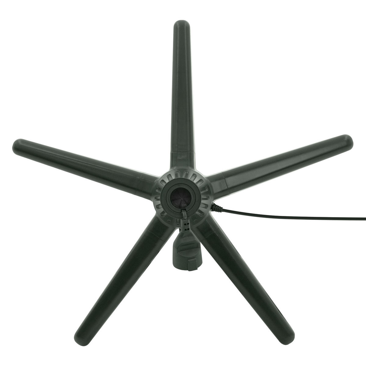 VÁNOČNÍ STOJAN na stromek, otočný, pro stromky do výšky 240 cm, elektrický vánoční stojan, zelený, 65 cm - zelená barva, plast (65/21/65cm) - ECD-Germany