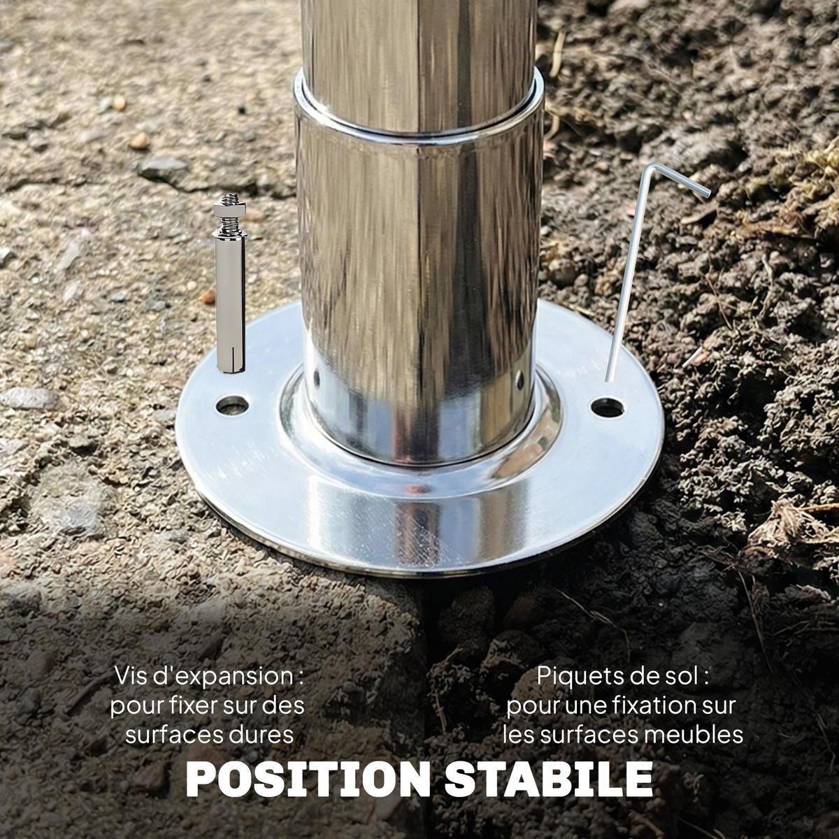 PAVILLON DE-12710 300/300 cm Doppeldach mit Vorhängen und Moskitonetzen Grau - Grau, Metall (295/278/300cm) - ComfortXL