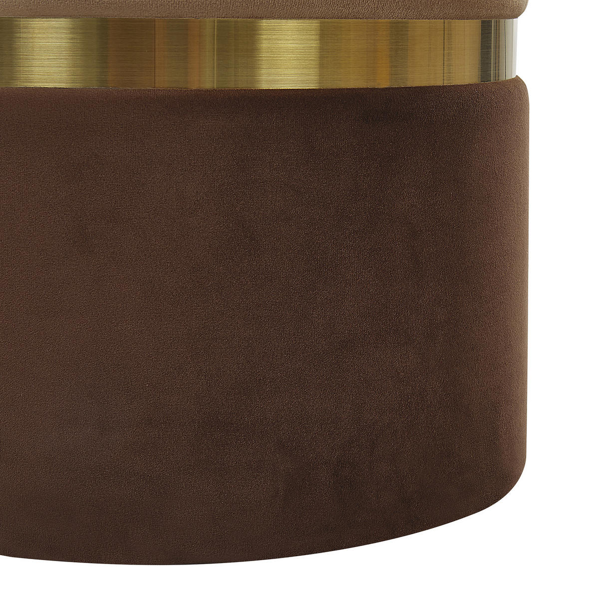 POUF Wichita 36/31/36/31/44/39 cm - Braun, Textil (31/39/31cm) - Beliani