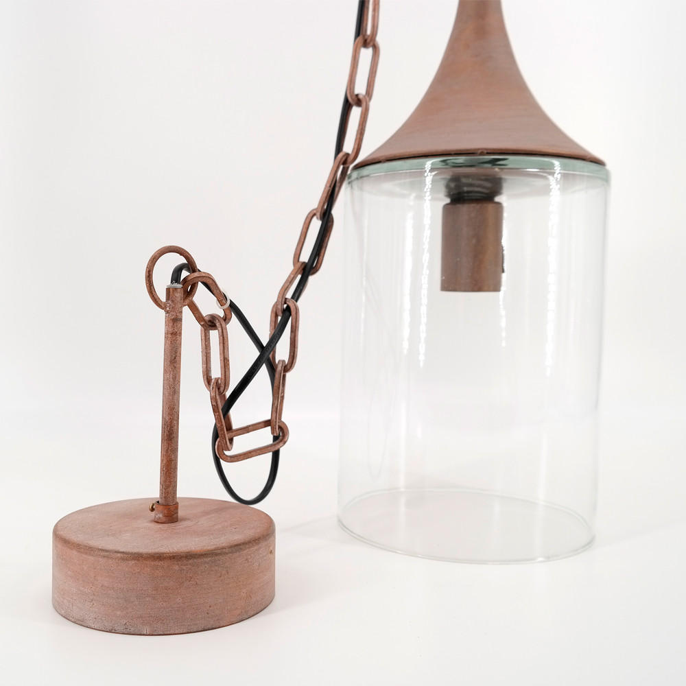 HÄNGELEUCHTE Ø18x73 cm, Metall, Kupfer - Kupferfarben, Metall (18/18/73cm) - PTMD Collection