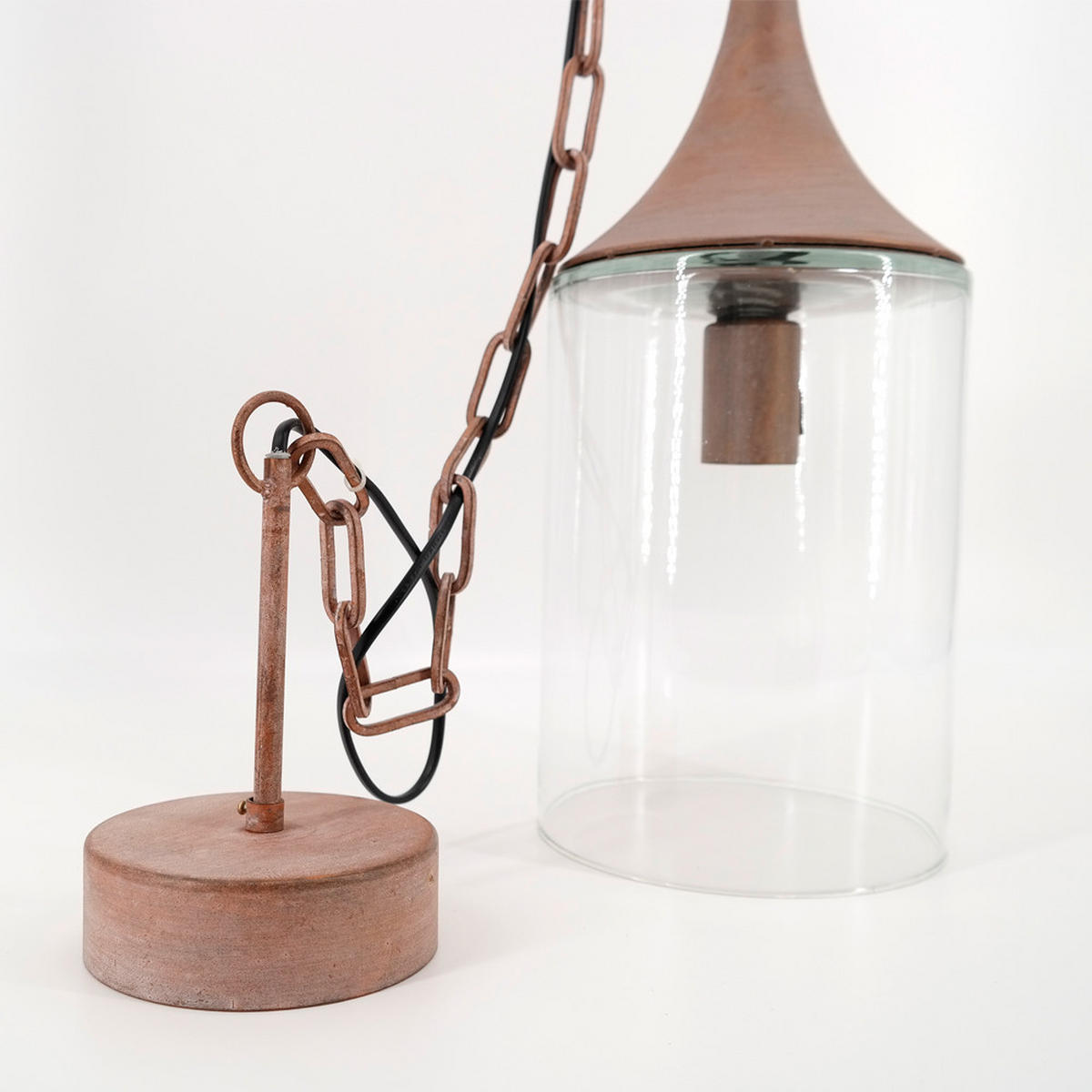 HÄNGELEUCHTE Ø18x73 cm, Metall, Kupfer - Kupferfarben, Metall (18/18/73cm) - PTMD Collection