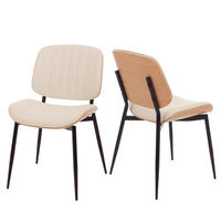 JEDÁLENSKÁ stolička Béžová, Biela - biela/béžová, textil (49/83/52cm) - MCW