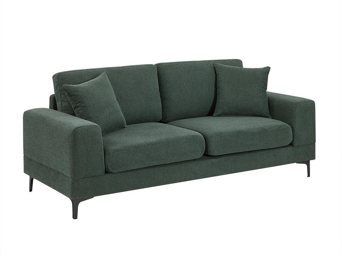 SOFA - 2 Personen - stoff - grün Jamolo - Grün, Textil/Metall (198/83/87cm) - Vente-Unique