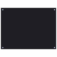 KÜCHENRÜCKWAND Glas 80x60 cm Schwarz Wand-Spritzschutz - Schwarz, Glas (80/60/0.6cm) - DELUKE