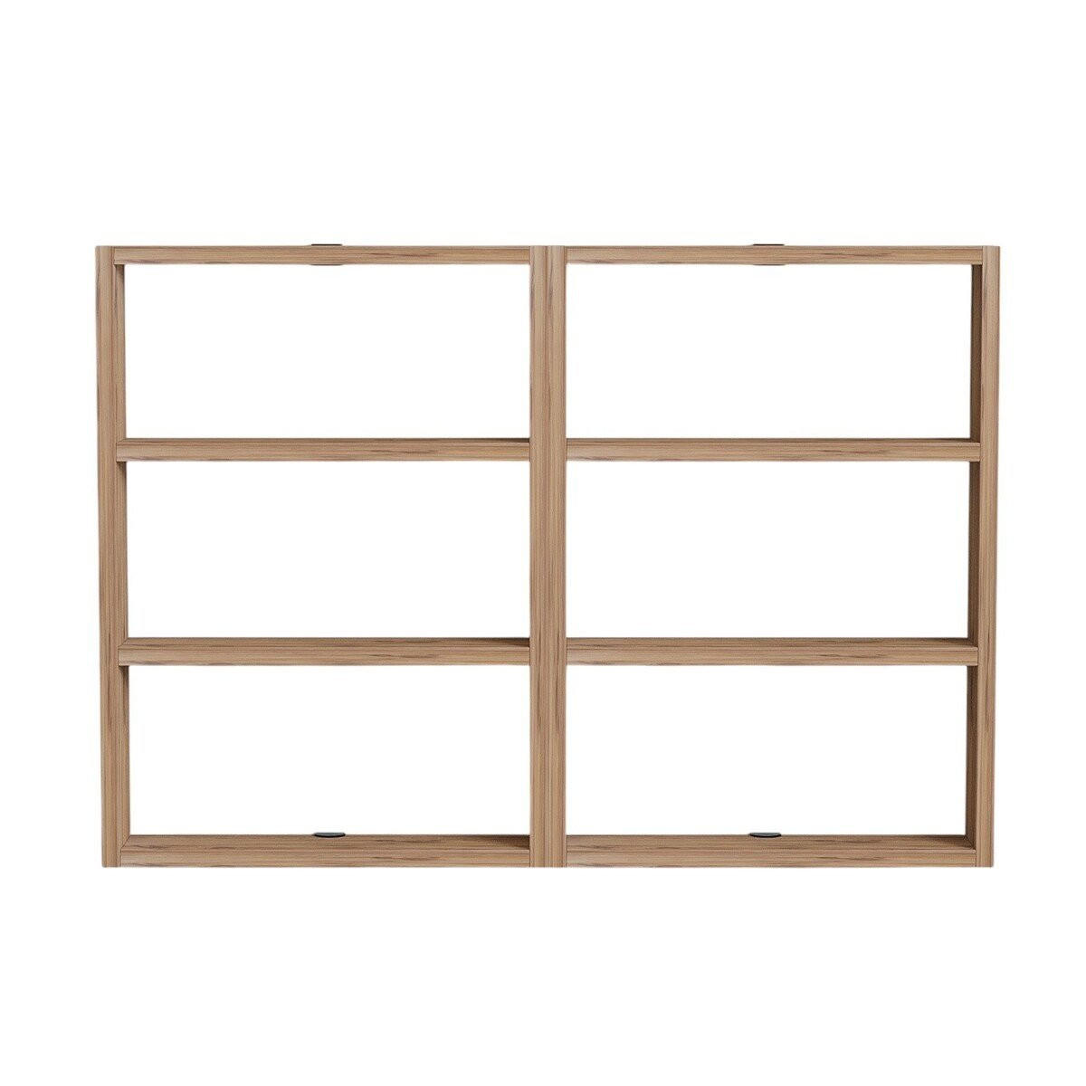 WANDREGAL mit 6 Ablagen - joy 84,6/9/60 cm - Beige, Holzwerkstoff (9/60/84.6cm) - Calicosy