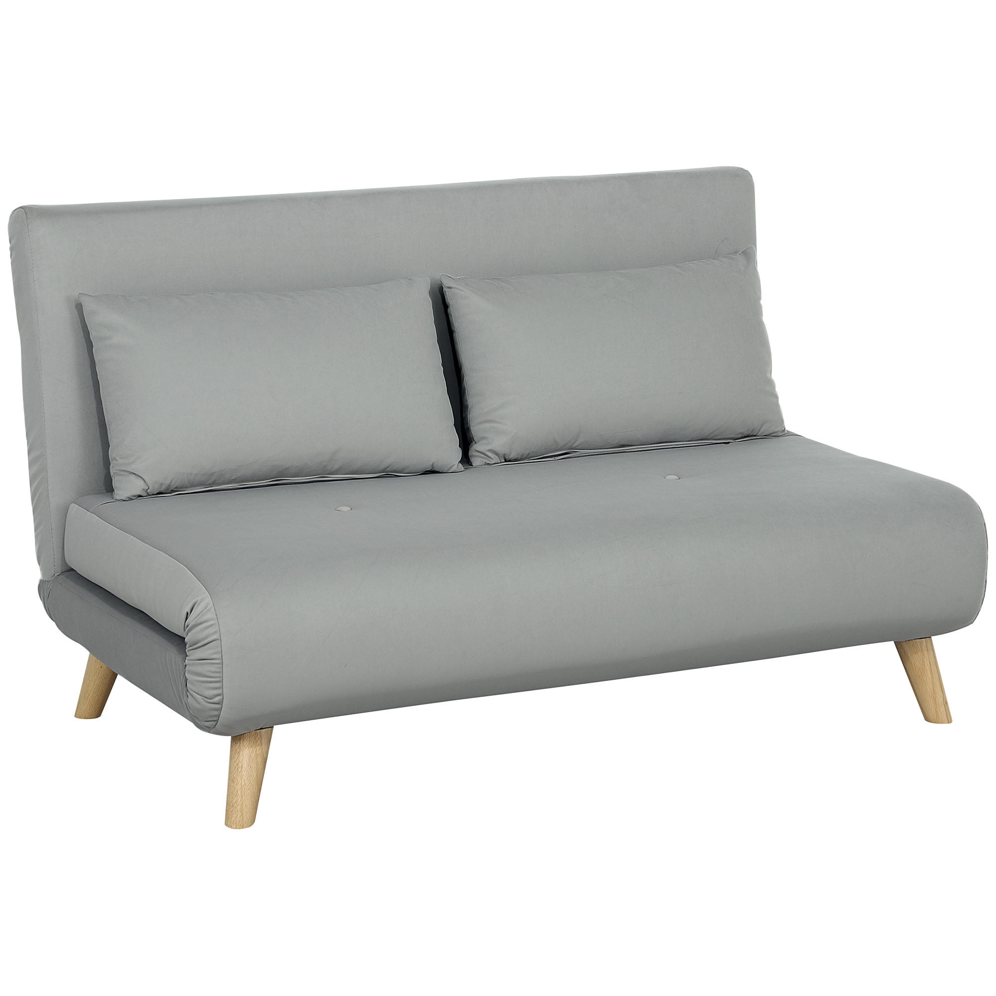 SCHLAFSESSEL mit Samtoptik, bis 250 kg Belastbar, Grau - Hellgrau, Metall (130/79/78cm) - HOMCOM