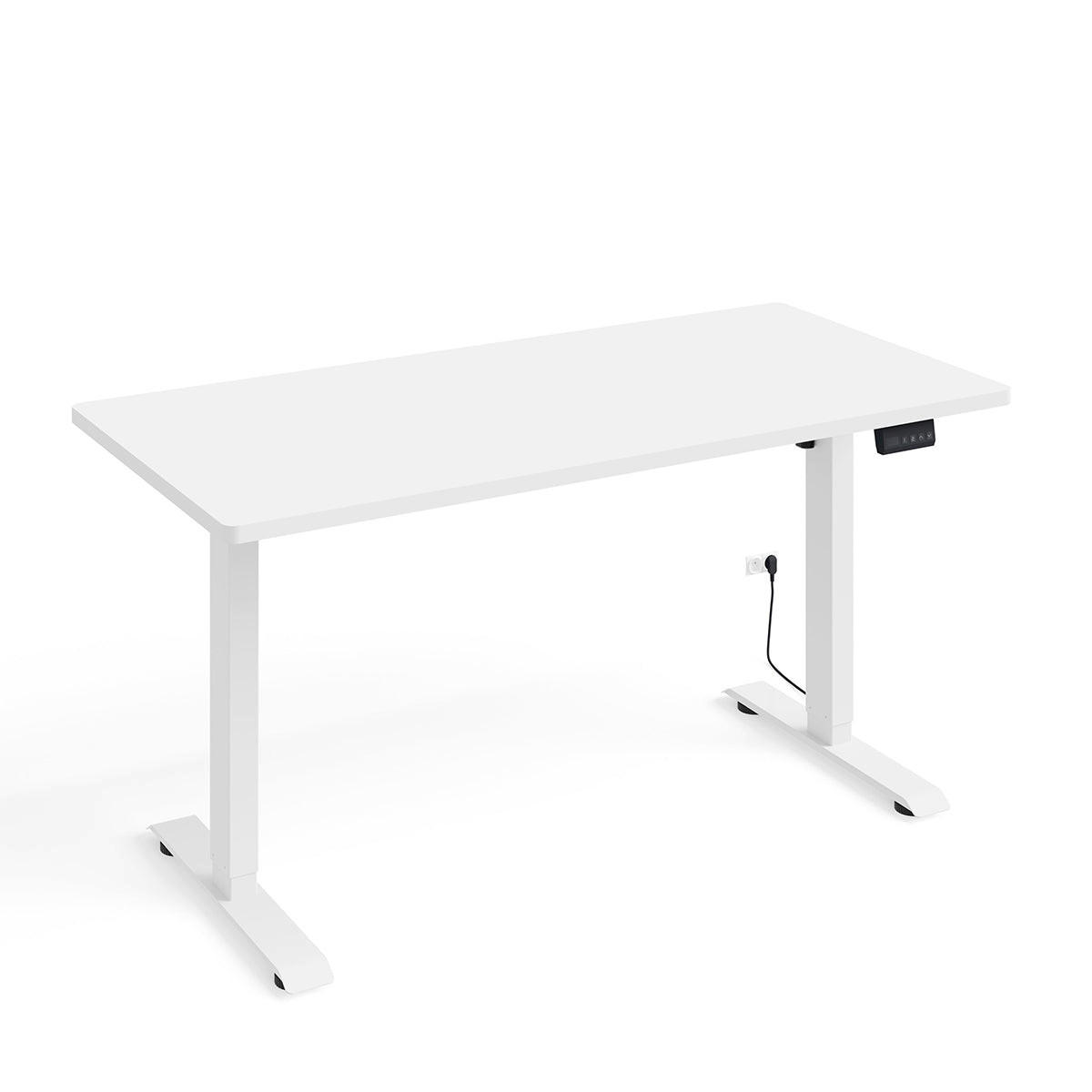 SCHREIBTISCH Ergo Mattweiß - Weiß, Holzwerkstoff (70/140/73cm) - Petits-meubles