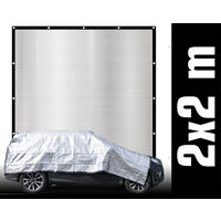 ALUMINIUM-SCHATTENNETZ 2/2 m, Silberfarben - Silberfarben, Metall (200/200cm) - Amanka