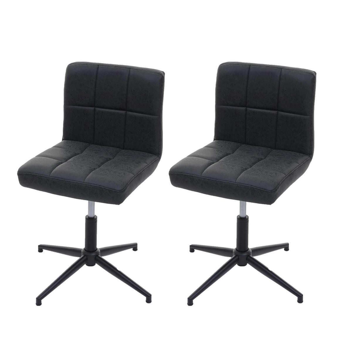 ESSZIMMERSTUHL Grau 2er-Set - Grau, Textil (64/90/64cm) - MCW