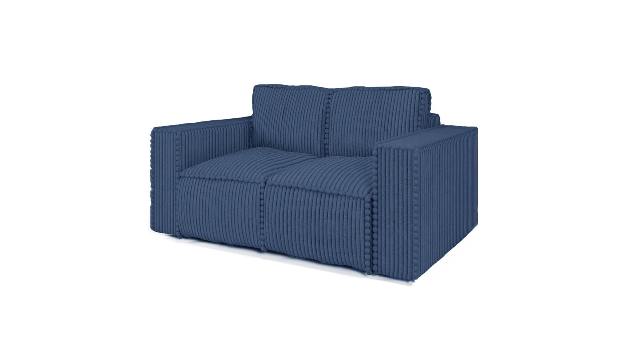 SOFA 2-sitzer Vajana - Dunkelblau, Holzwerkstoff/Textil (150/86/102cm) - Fun Möbel