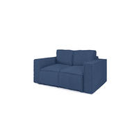 SOFA 2-sitzer Vajana - Dunkelblau, Holzwerkstoff/Textil (150/86/102cm) - Fun Möbel