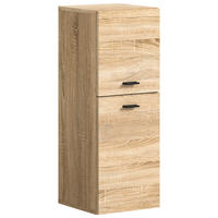 BADSCHRANK Boston/Tampa Bad in Eiche Sonoma Nachbildung - modernes Design - B/H/T: 30x80x29 cm - Sonoma Eiche, Holzwerkstoff (30/80/29cm)