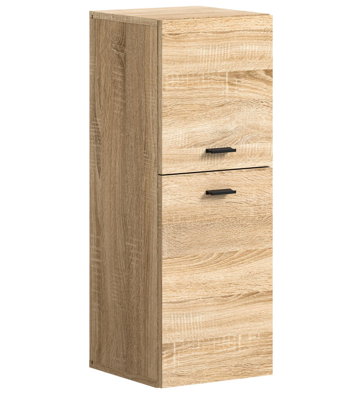 BADSCHRANK Boston/Tampa Bad in Eiche Sonoma Nachbildung - modernes Design - B/H/T: 30x80x29 cm - Sonoma Eiche, Holzwerkstoff (30/80/29cm)
