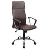 BÜROSTUHL Aiko Schreibtischstuhl Arbeitsstuhl Chefsessel mit Rollen Armlehnen hohe Rückenlehne höhenverstellbar Wippmechanismus Braun - Braun, Kunststoff (61/119/52cm) - SVITA