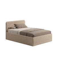 POLSTERBETT 140x200 cm Bonnellfederkernmatratze H2 Microvelours in Sand - Sandfarben, Textil (140/200cm) - Home Collective