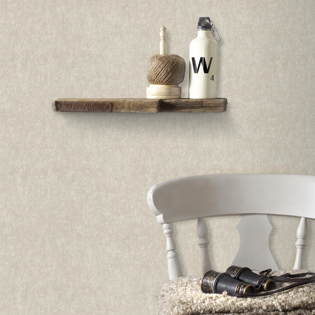 VLIESTAPETE Uni Verwittertes Muster 1000x52cm - Beige/Goldfarben, Papier/Kunststoff (52/1000cm) - Superfresco Easy