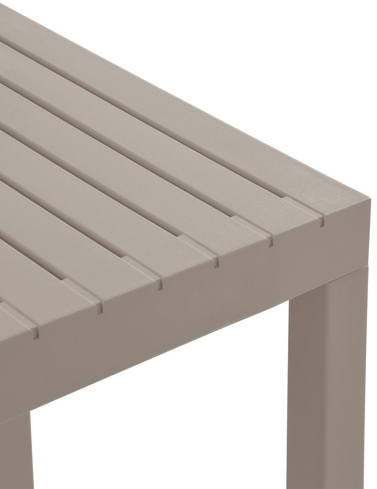 GARTENTISCH eckig 73/73/75 cm Kunststoff Taupe - Taupe, Kunststoff (73/73/75cm) - CLP