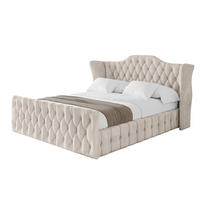 POLSTERBETT mit Bettkasten, Fußteil und Lattenrost, Boxbett ohne Matratze - MODY-Z 180x200 Beige - Beige, Holzwerkstoff/Textil (180/200cm) - ALTDECOR