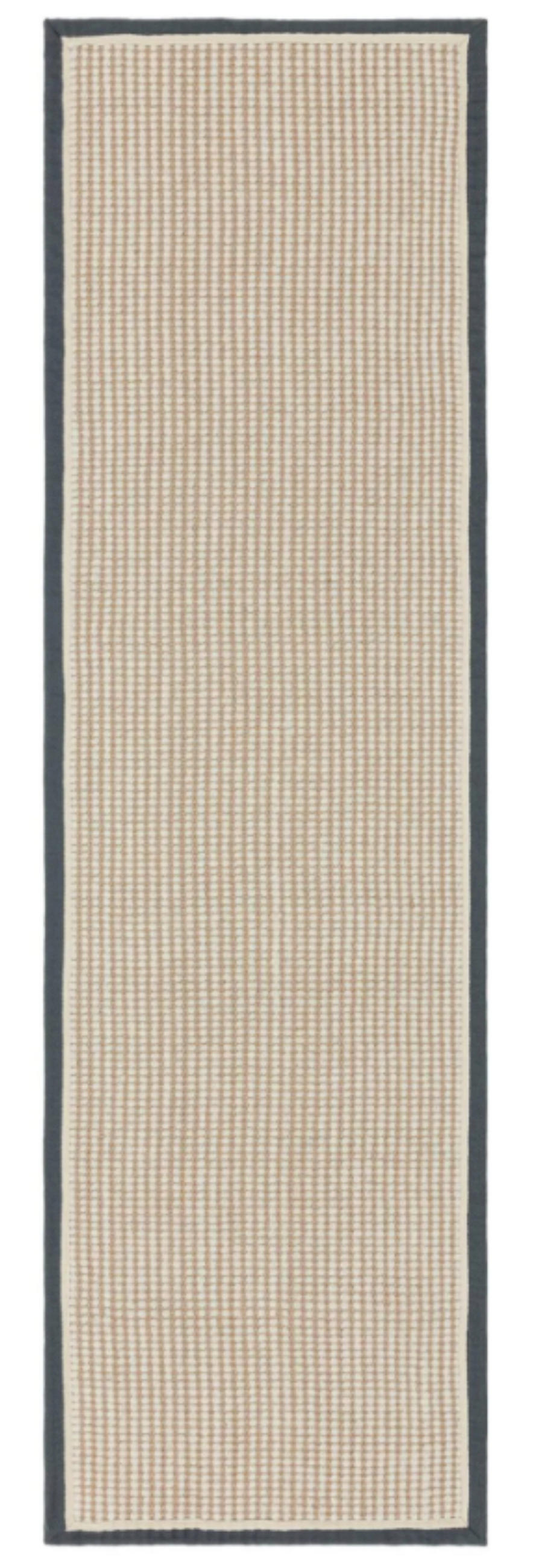 TEPPICH modern Wohn-/Schlafzimmer Wolle & Naturfaser ROKA Grau 68x240 cm - Grau, Naturmaterialien (68/240cm) - Novatrend