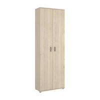 2-TÜRIGER MEHRZWECKSCHRANK Eiche 35/61/190 cm - Braun, Holzwerkstoff (61/190/35cm) - DMORA