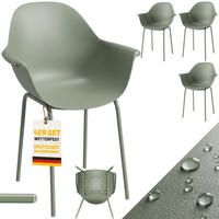 ESSZIMMERSTÜHLE 4er-Set Grün 59.0/55.0/84.0 cm - Grün, Metall (55/84/59cm)