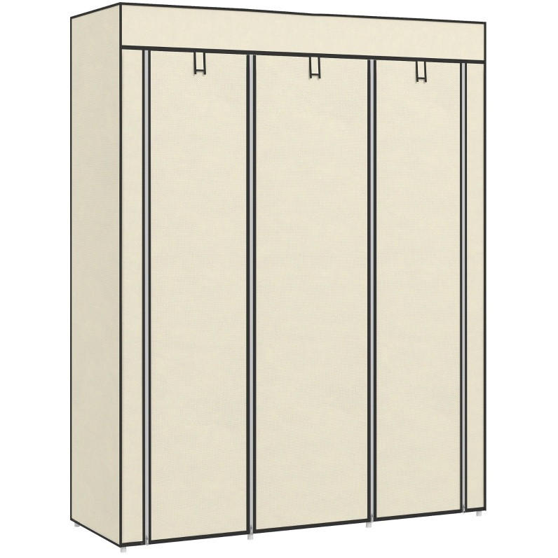 Okmyhome Kleiderschrank Creme 43x162.5x125 cm