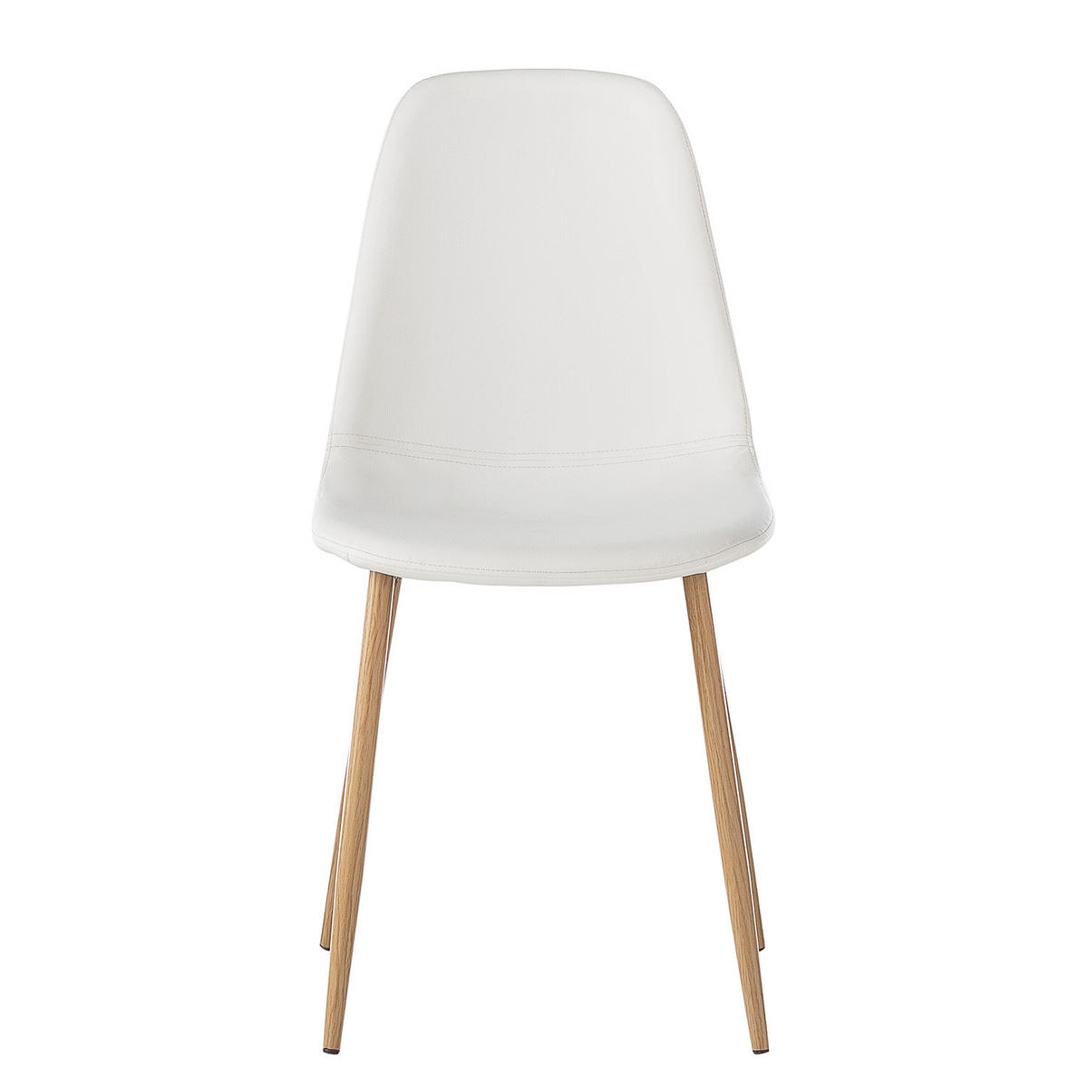 POLSTERSTUHL - Weiß, Kunststoff/Metall (44/87/52cm) - home24