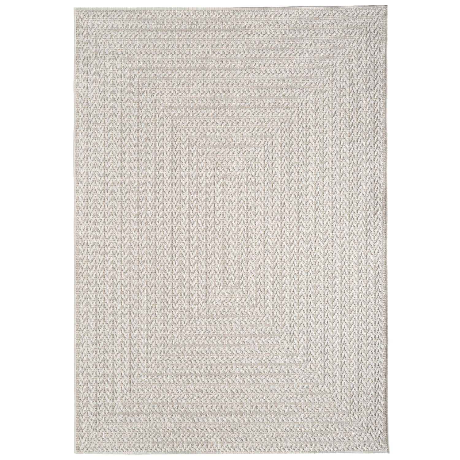 OUTDOORTEPPICH 120/170 cm Waregem 627 - Creme, Kunststoff (120/170cm) - Paco Home