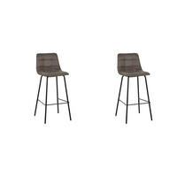BARHOCKER Bistro Taupe 51/44/115 cm 2er-Set - Taupe, Textil (44/115/51cm) - LABEL51
