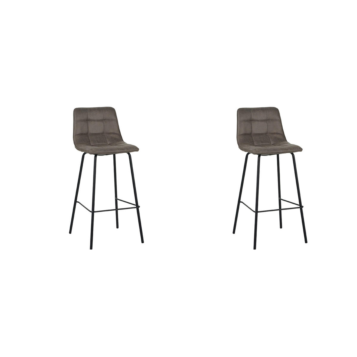BARHOCKER Bistro Taupe 51/44/115 cm 2er-Set - Taupe, Textil (44/115/51cm) - LABEL51