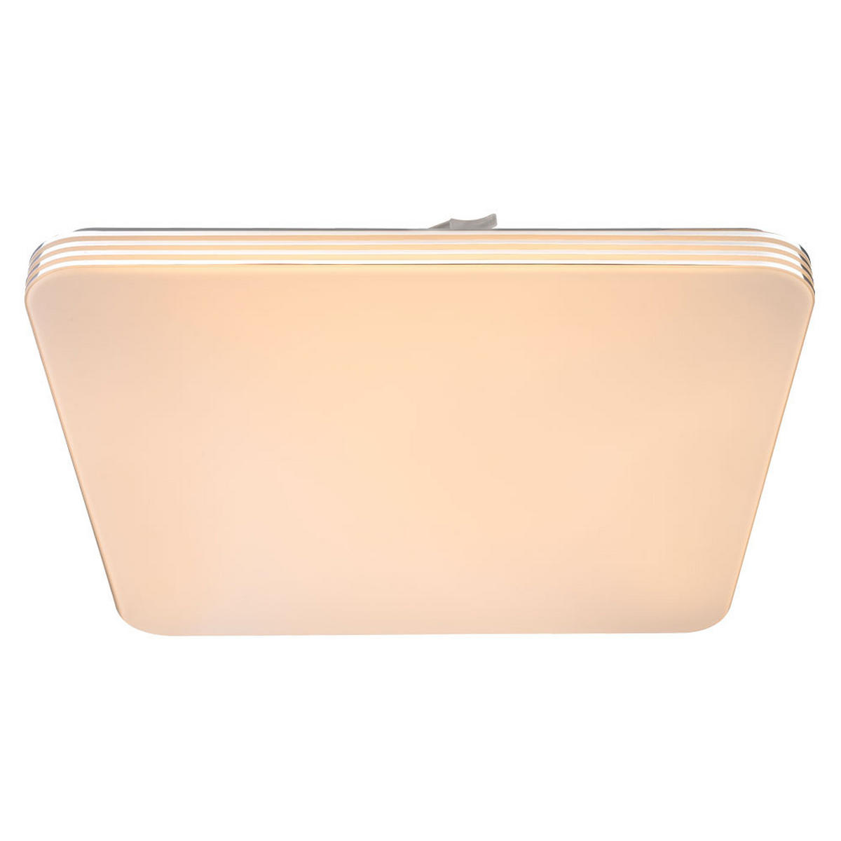 DECKENLEUCHTE TAHALRA LED Metall Weiß, quadratisch - Weiß, Metall (37.5/37.5/5cm) - Globo Lighting