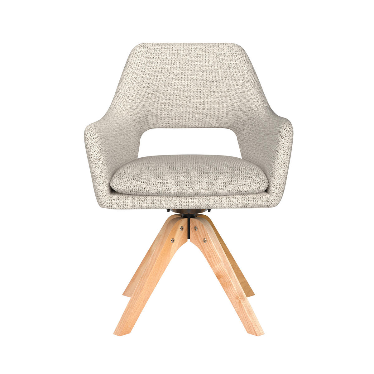 ESSZIMMERSTUHL Mos - Beige - 59/59/85 cm - Beige, Textil (59/85/59cm)