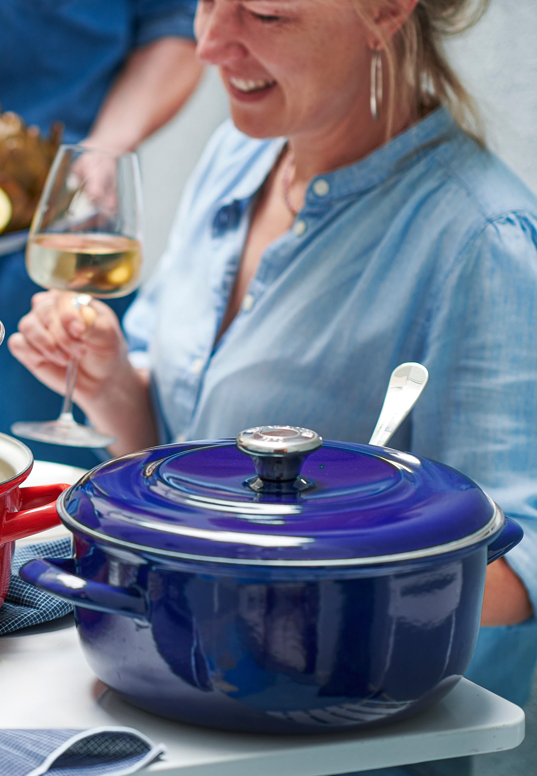 SCHMORTOPF Dutch Oven - Blau, Metall (26cm) - Merten & Storck