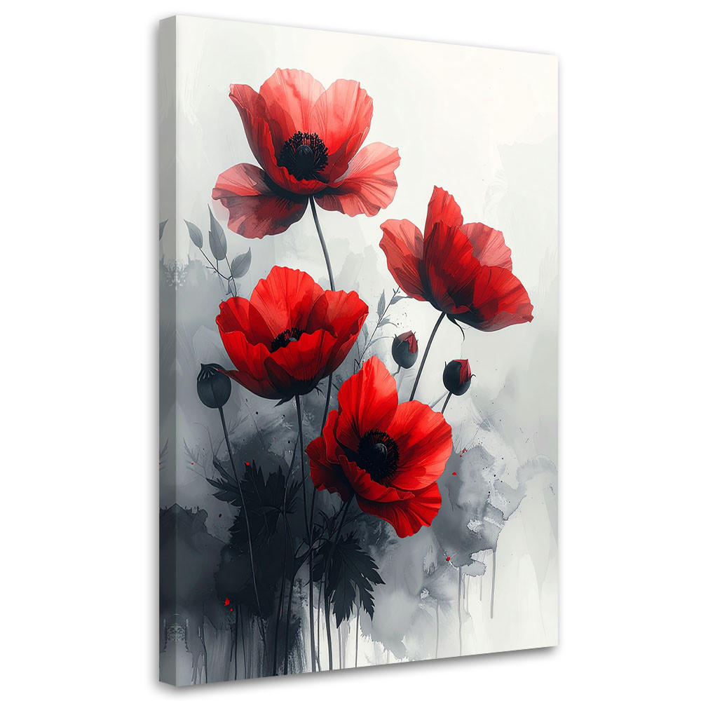 Feeby Leinwandbilder, Rot 40x60 cm