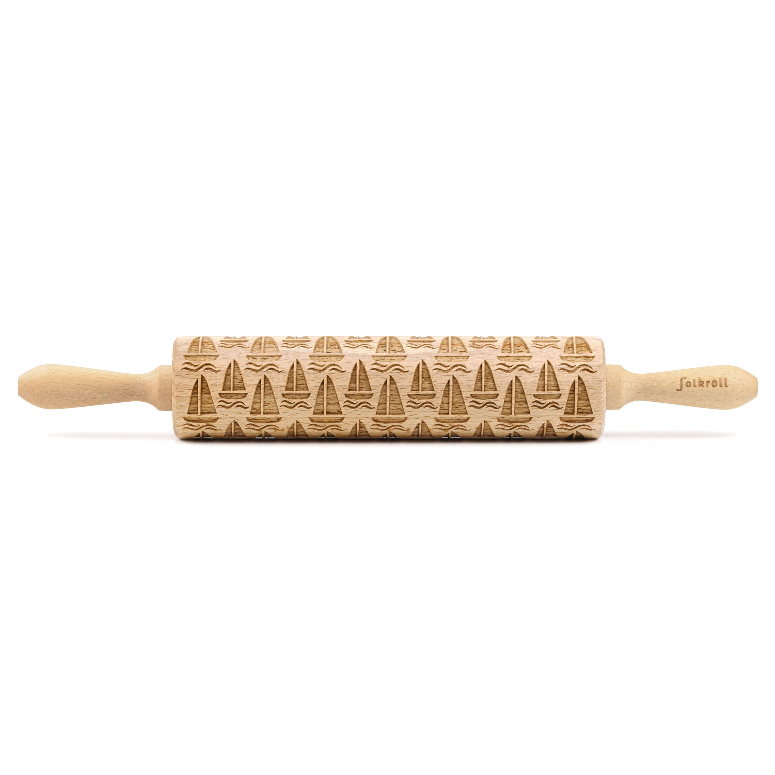 Folkroll Teigrolle Braun 43 cm