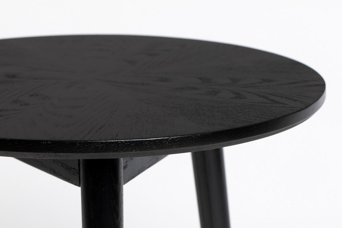 BEISTELLTISCH Fabio - Schwarz - 50/50/50 cm - Schwarz, Holz (50/50/50cm)