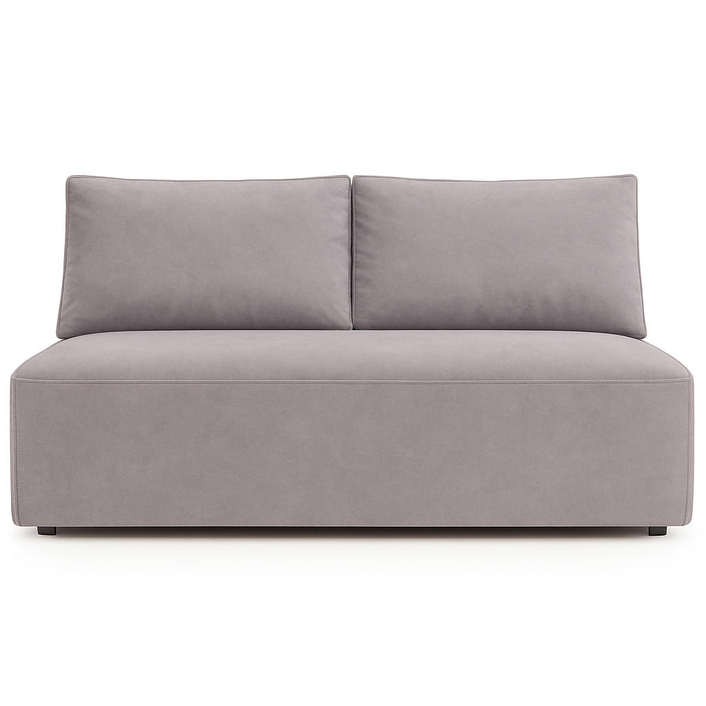 SCHLAFSOFA mit Bettkasten DUO, Stoff Salvador, Grau - Grau, Holz (198/89/90cm) - Kaiser Möbel