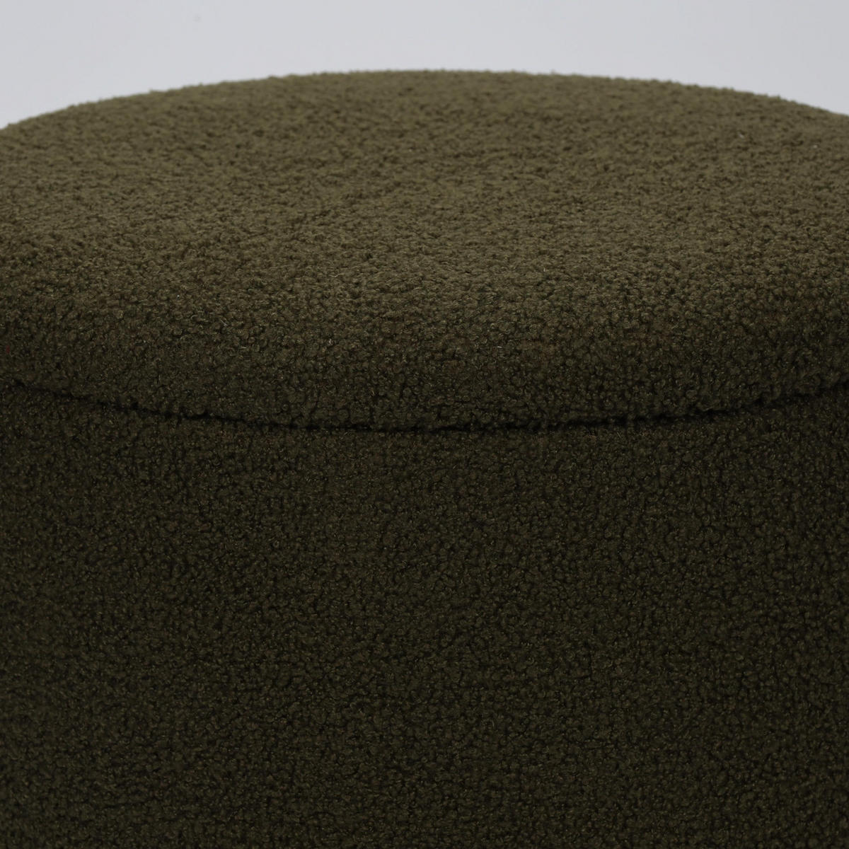 HOCKER mit Stauraum Teddy 40/40/37 cm - Olivgrün, Textil (40/37/40cm) - Home Styling Collection