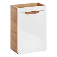 WASCHBECKENSCHRANK Luton-56 - Weiß, Holzwerkstoff (40/60/22cm) - Lomado