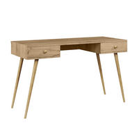 SCHREIBTISCH Golden Craft Eiche Skandinavischer Stil Mit Schubladen - Beige, Holzwerkstoff (135/135/79cm) - Sepro Meble