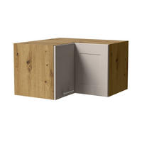 ECKHÄNGESCHRANK Oslo W12/60/36 Eiche Artisan / Kaschmir Matt 60 / 60 / 36cm - Kaschmir/Eiche Artisan, Holz/Holzwerkstoff (60/36/60cm) - Feldmann-Wohnen